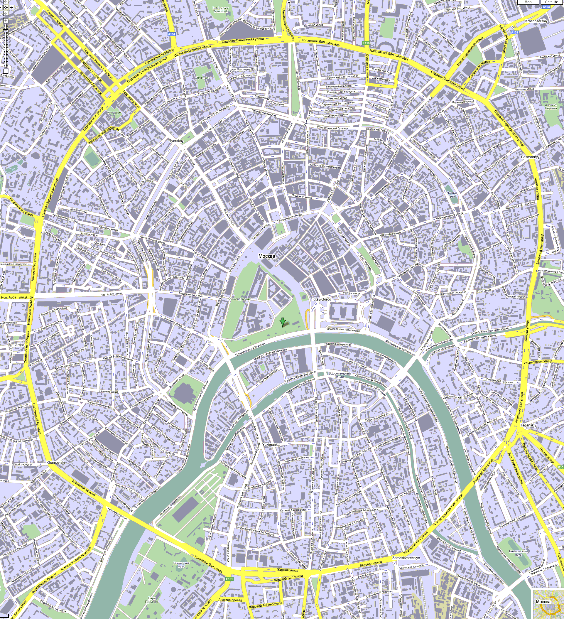 map moscow